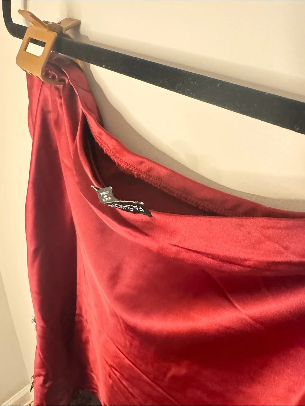 Fashion Nova asymmetrical red